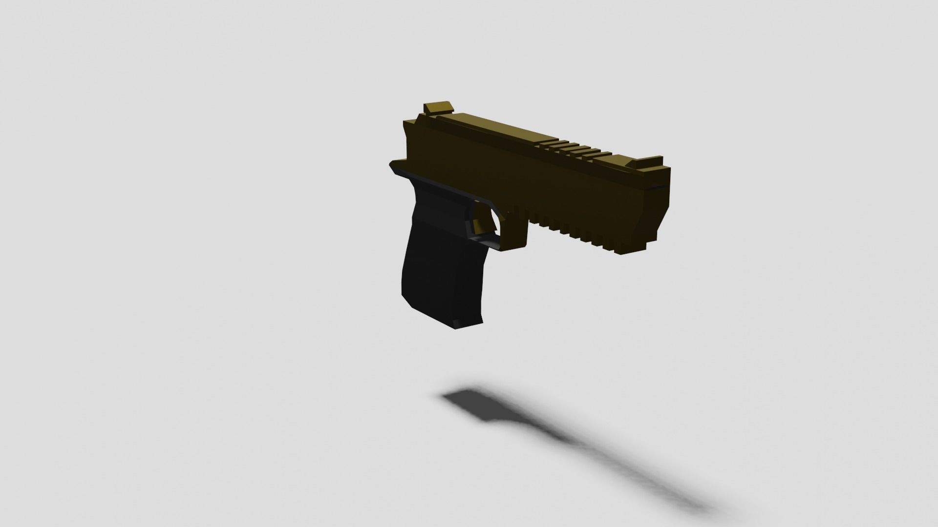 Desert Eagle Low-poly 3D model_5