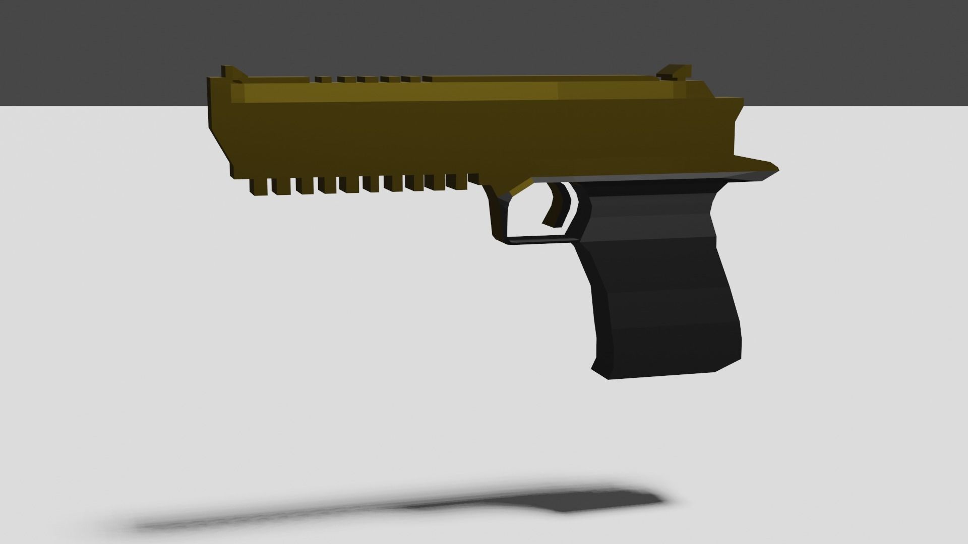 Desert Eagle Low-poly 3D model_2