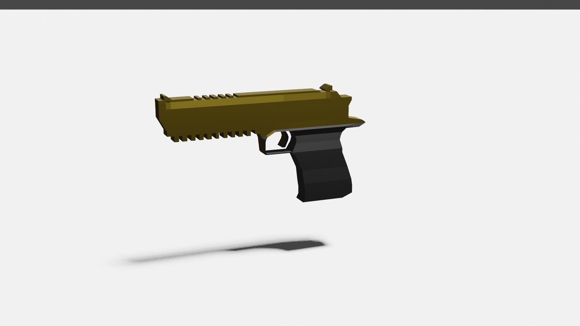 Desert Eagle Low-poly 3D model_1