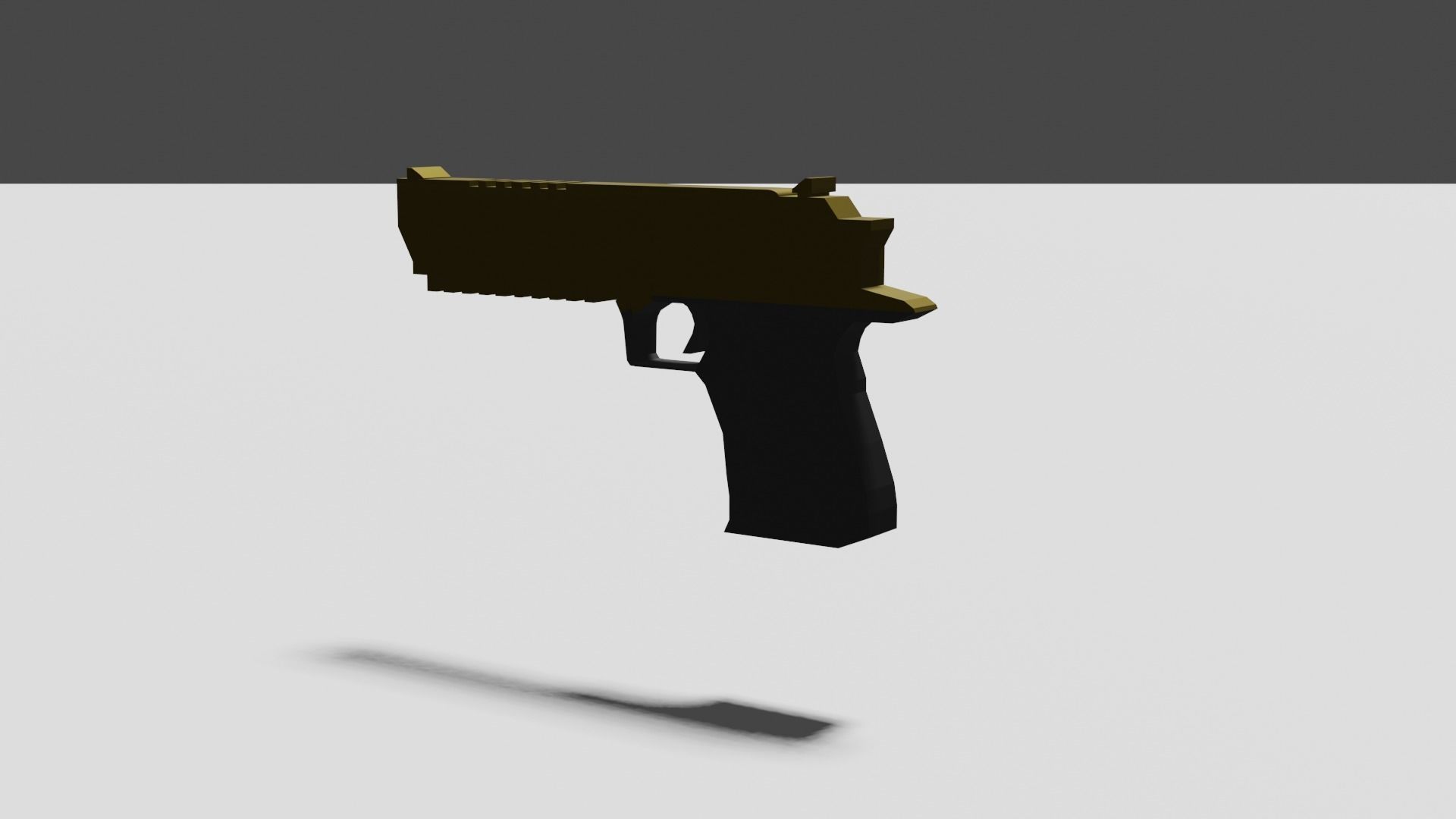 Desert Eagle Low-poly 3D model_4