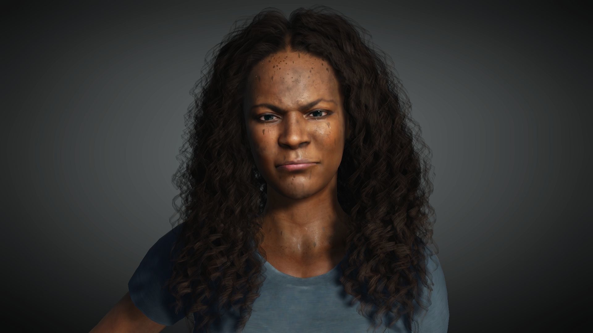Nadine Ross from Uncharted 4 3D Model Low-poly 3D model_3