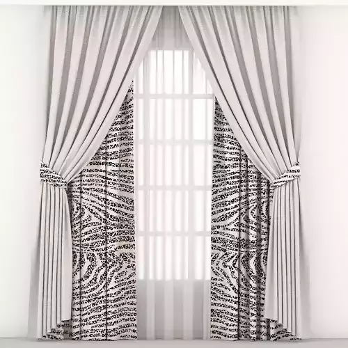 curtain -1 curtains with zebra