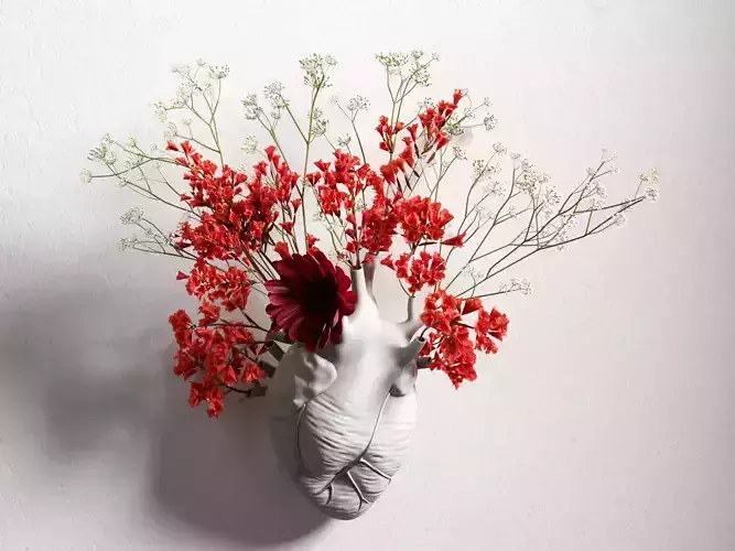 Love in Bloom Heart Vase