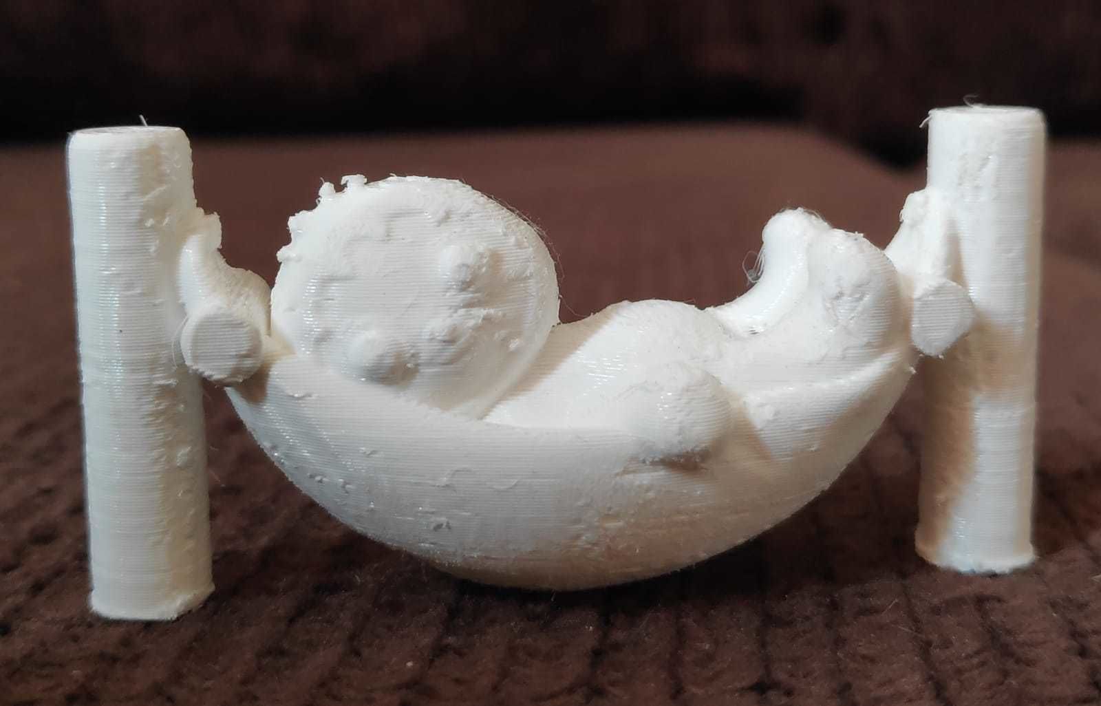 Sloth Hammock 3D print model_3