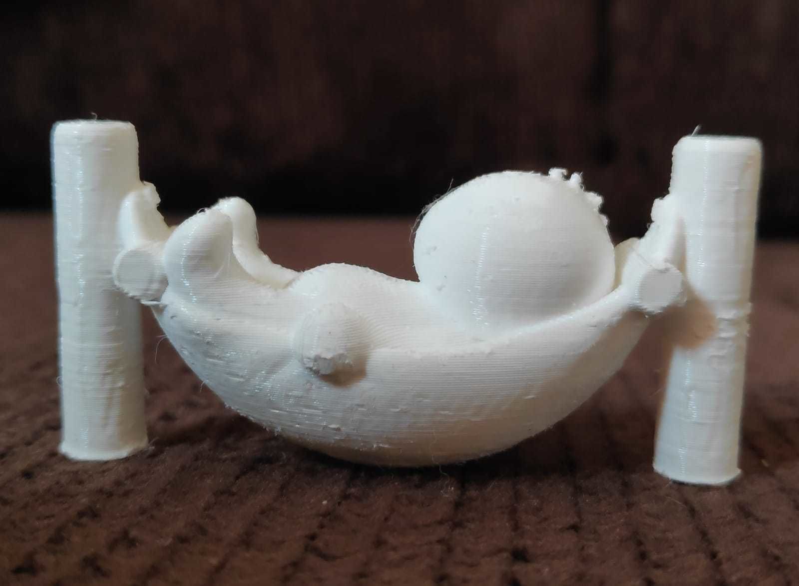 Sloth Hammock 3D print model_4