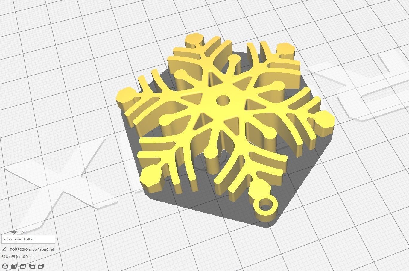 Snowflake M01 Free 3D print model_3