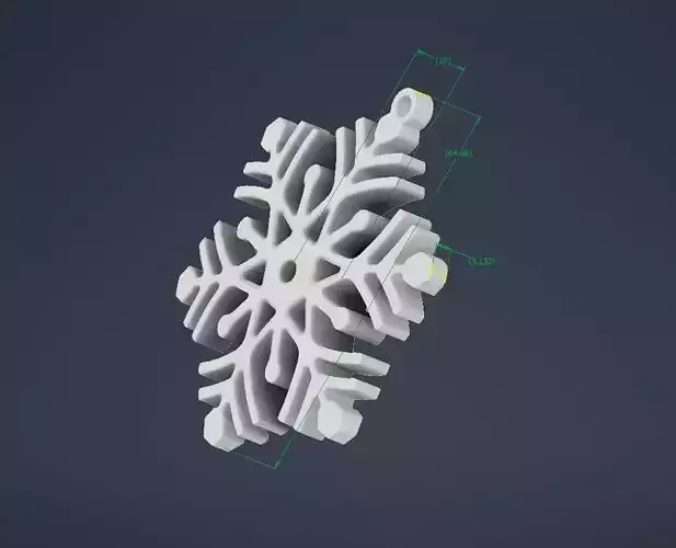 Snowflake M01 Free 3D print model