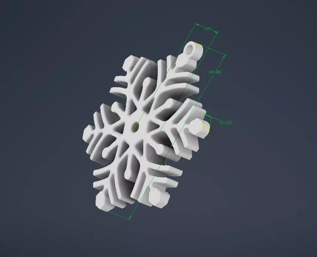 Snowflake M01 Free 3D print model_0