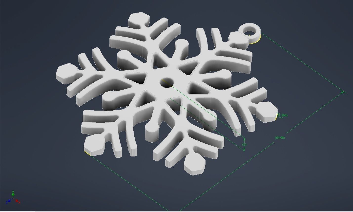 Snowflake M01 Free 3D print model_4