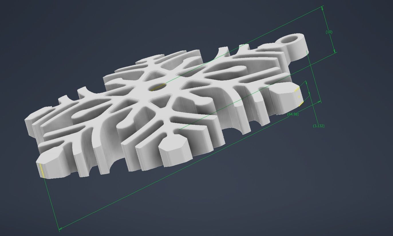Snowflake M01 Free 3D print model_2
