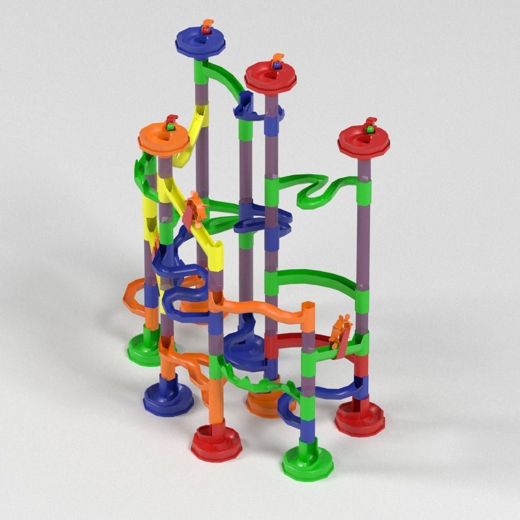 Ball circuit Lowpoly  Low-poly 3D model_1