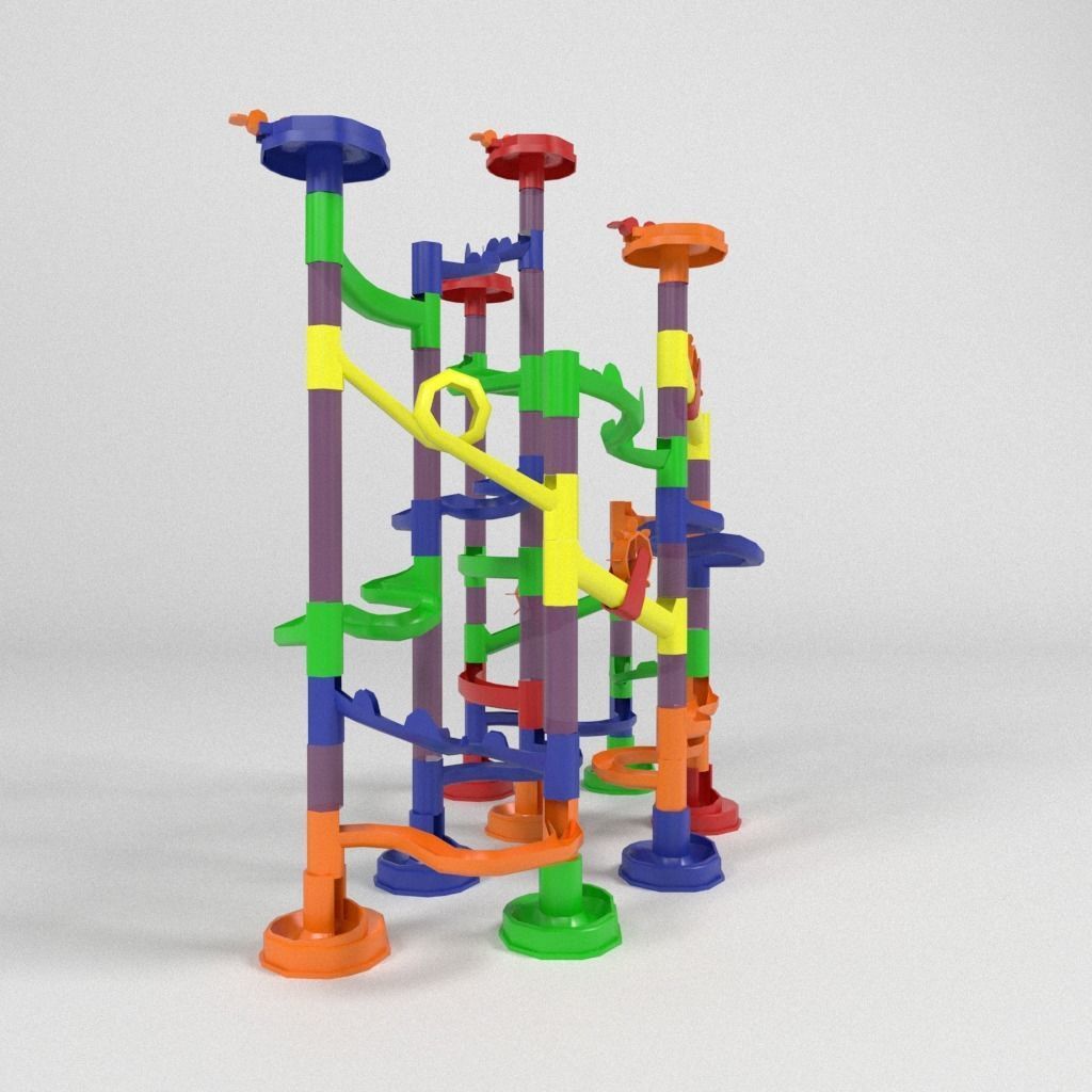 Ball circuit Lowpoly  Low-poly 3D model_2