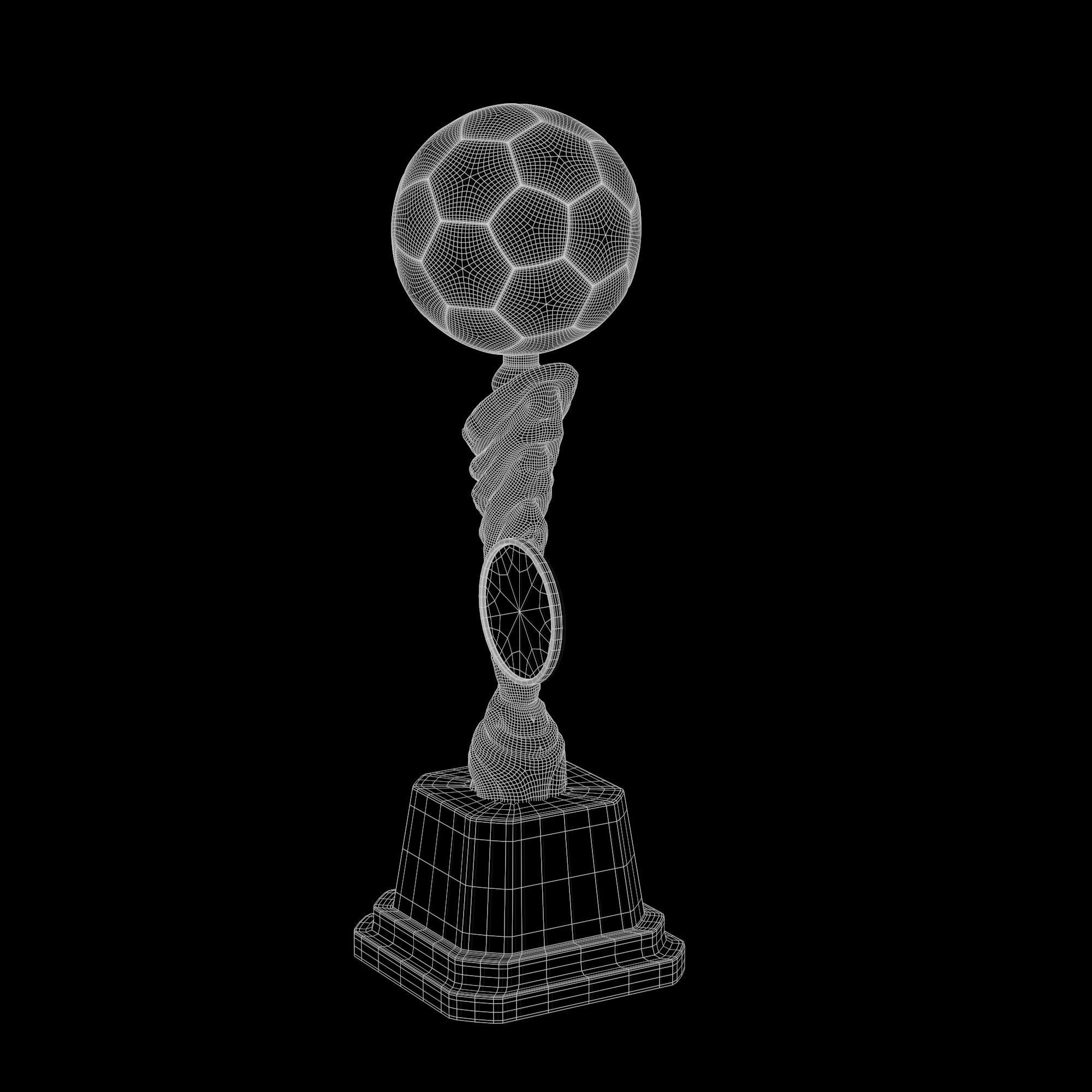 Trophy Cup Hot Neon Low-poly 3D model_29