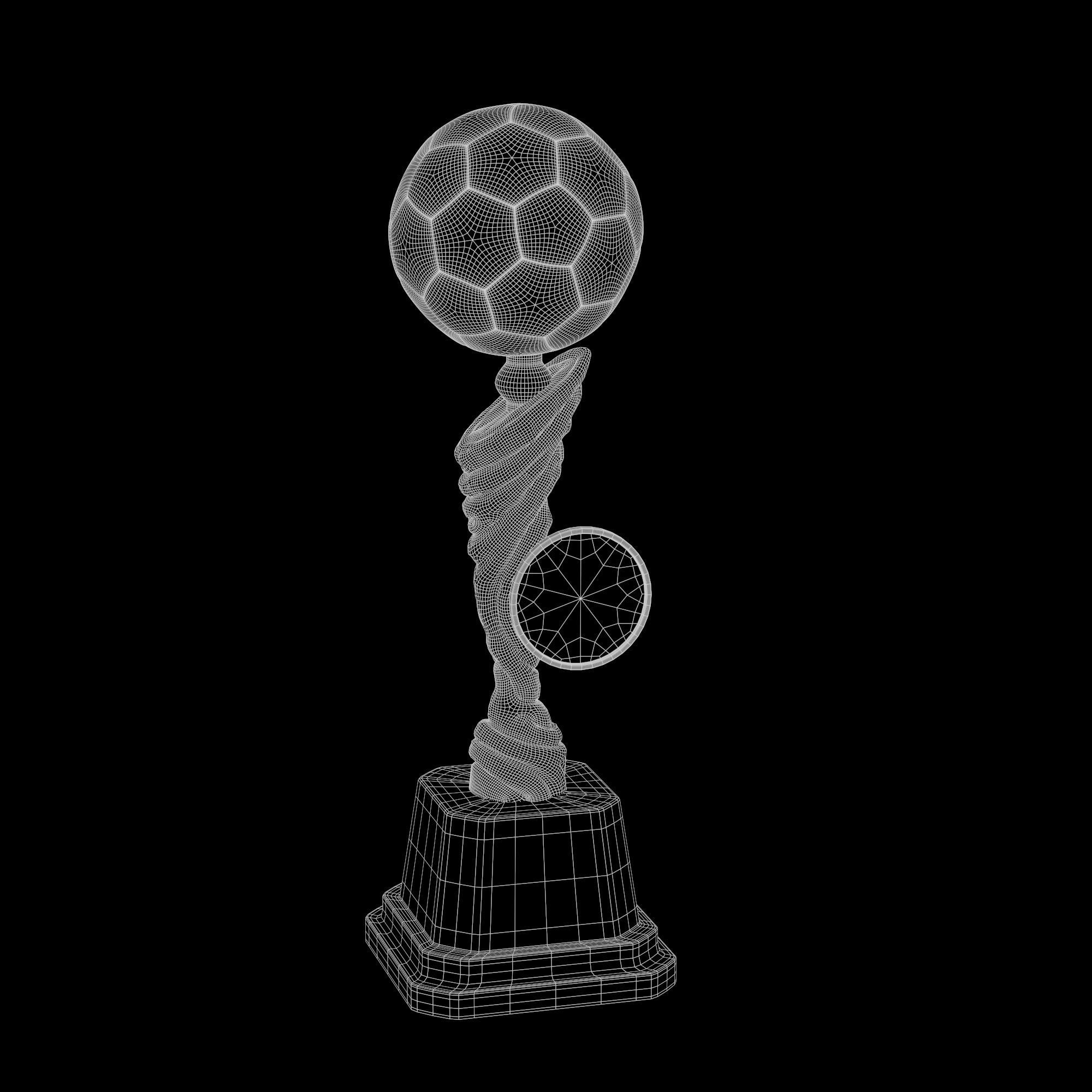 Trophy Cup Hot Neon Low-poly 3D model_48
