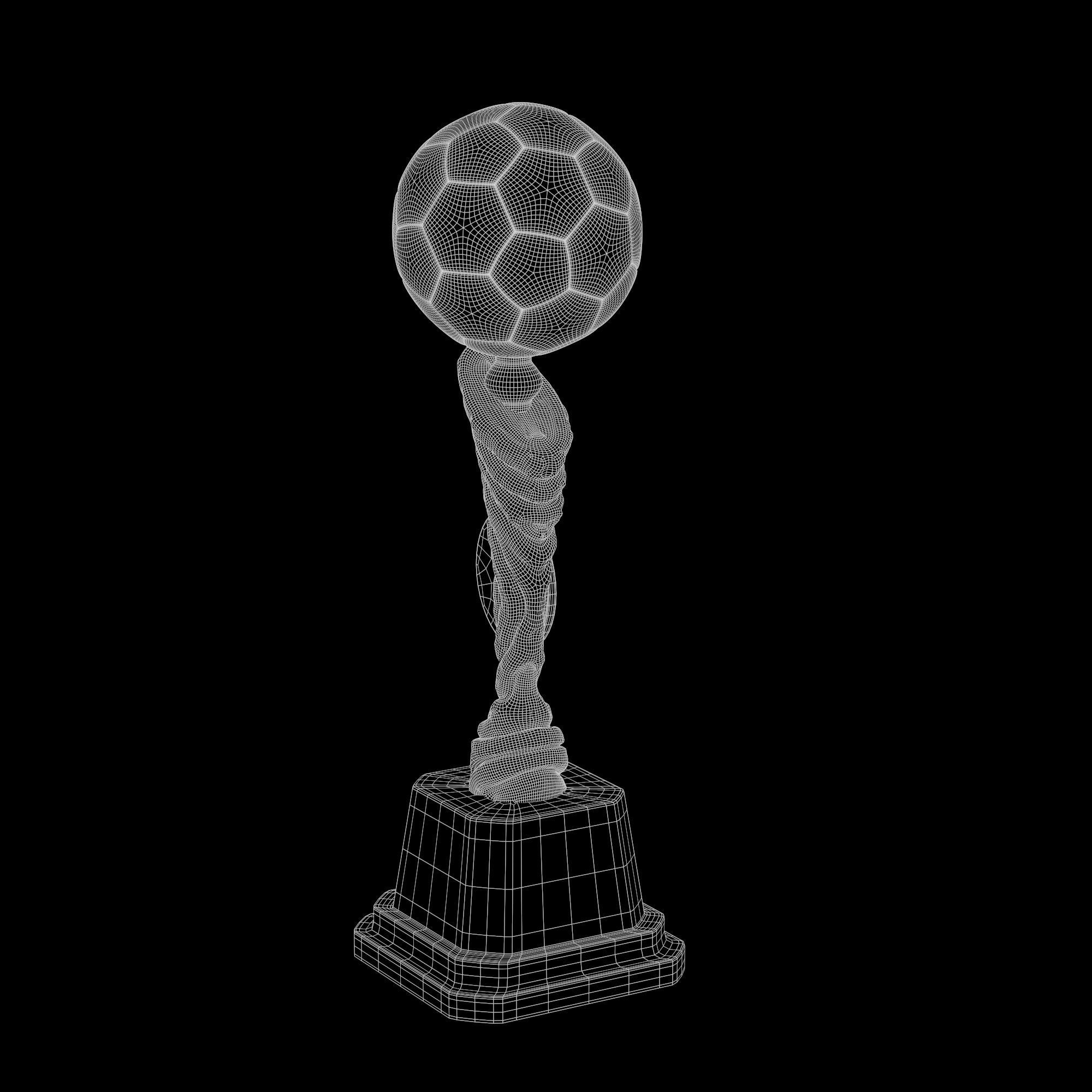Trophy Cup Hot Neon Low-poly 3D model_41