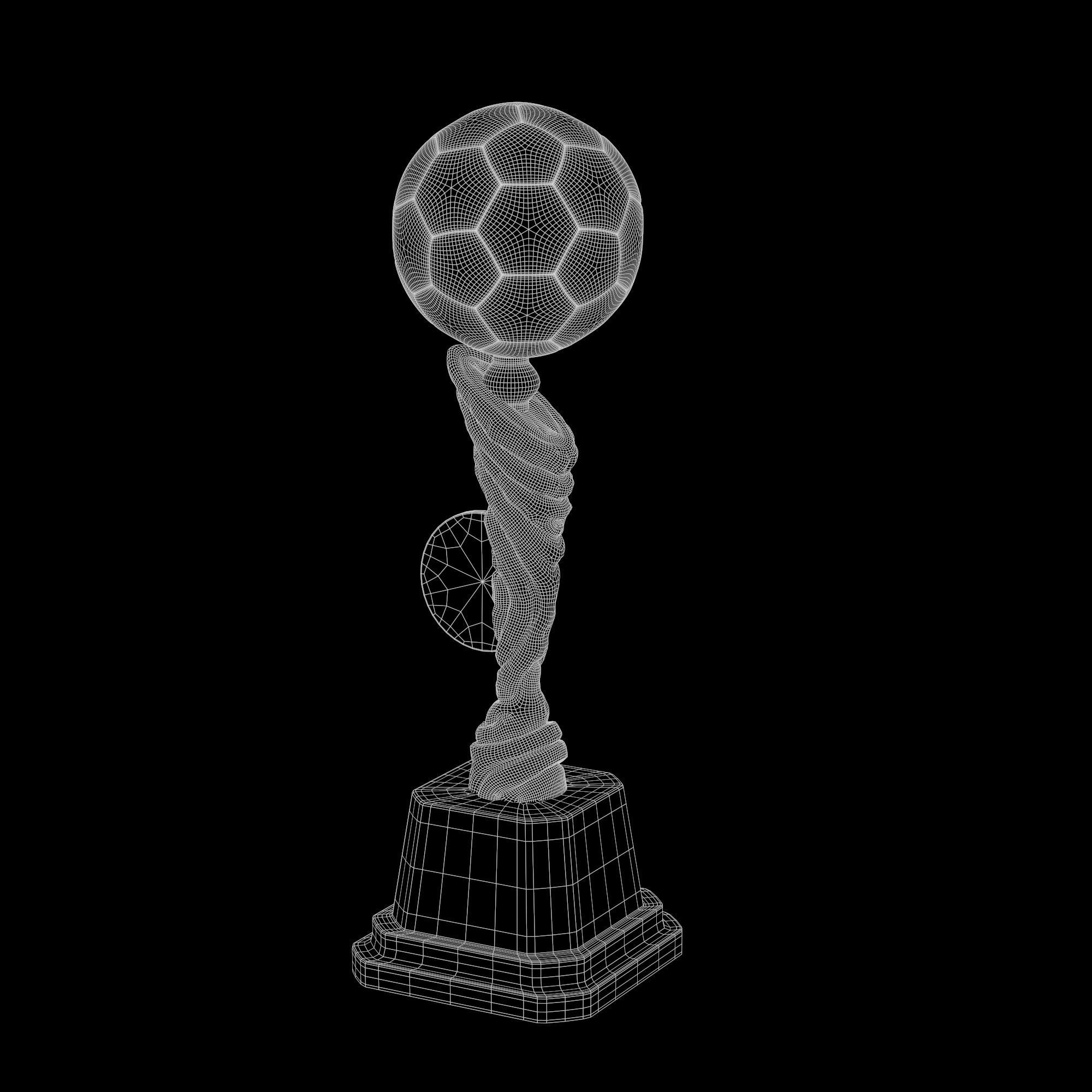 Trophy Cup Hot Neon Low-poly 3D model_39