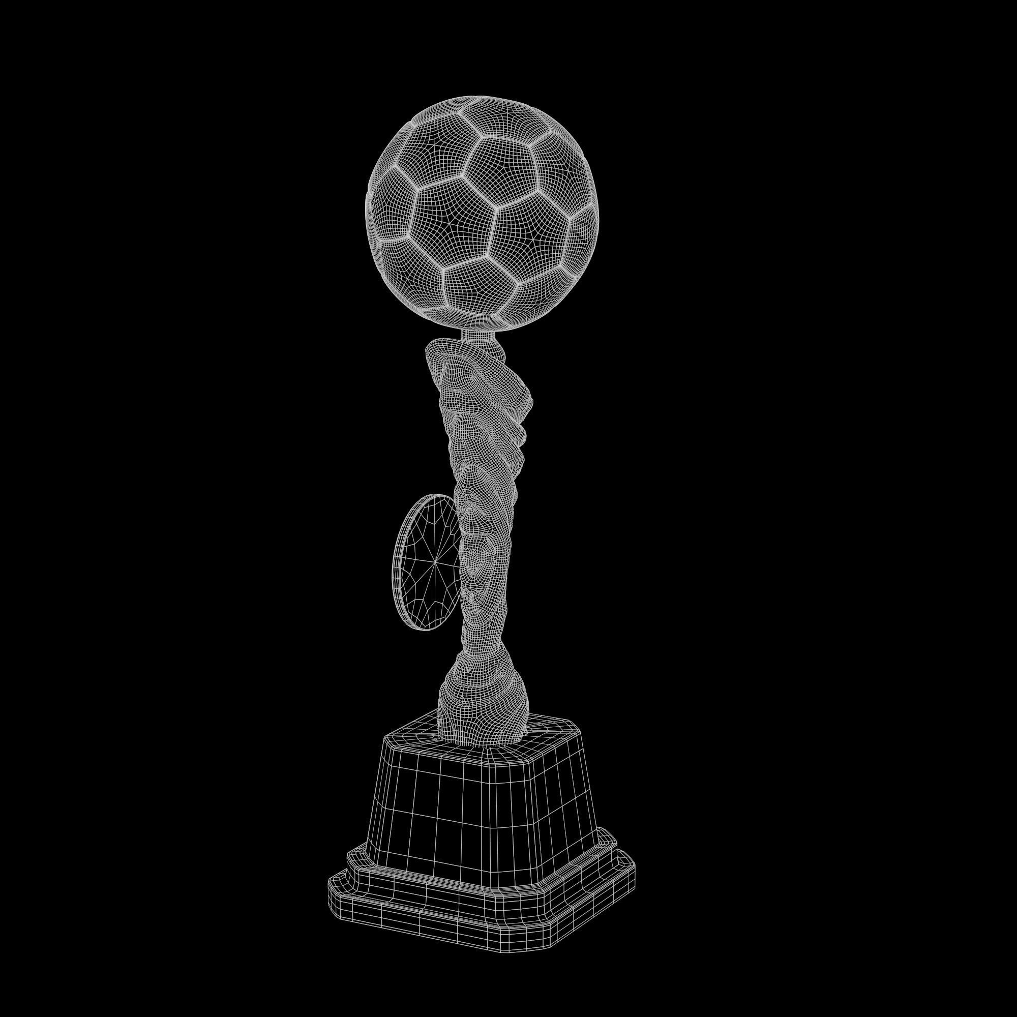 Trophy Cup Hot Neon Low-poly 3D model_33