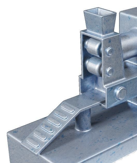 Metallic Food Processing Machine Low-poly 3D model_4