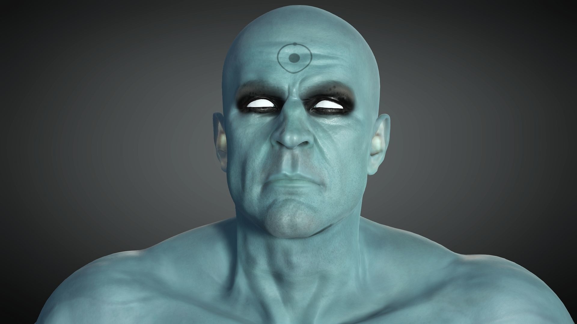 Dr Manhattan from Watchmen 3D Model Low-poly 3D model_3