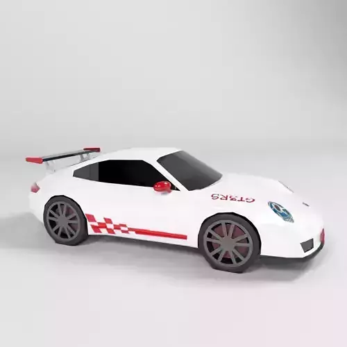 porsh gt3rs lowpoly
