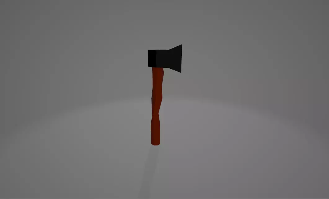 Axe balta Free low-poly 3D model_0