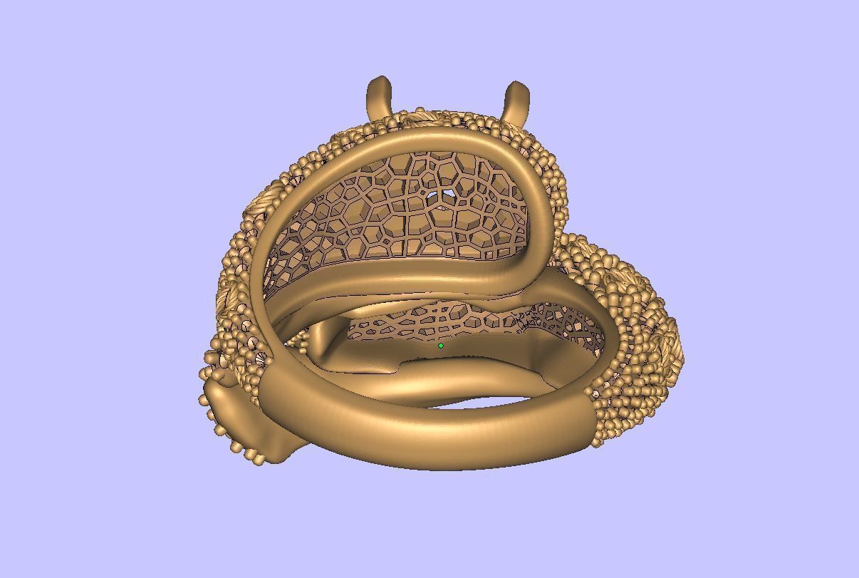 Panther Ring for rendering and 3D print model_4