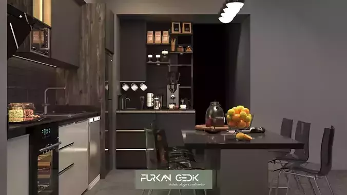 Kitchen Modern by FGM 3D model