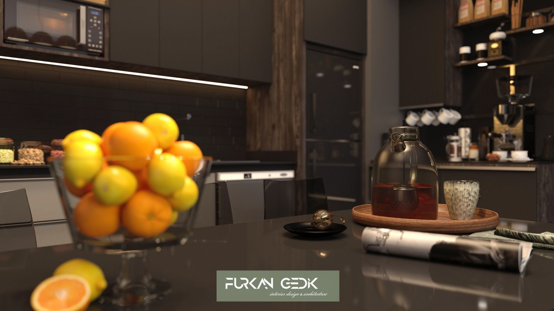 Kitchen Modern by FGM 3D model_2