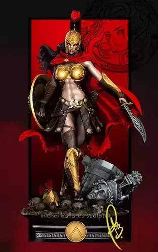 SPARTAN GIRL BY CREATIVE GEEK MB 3D print model