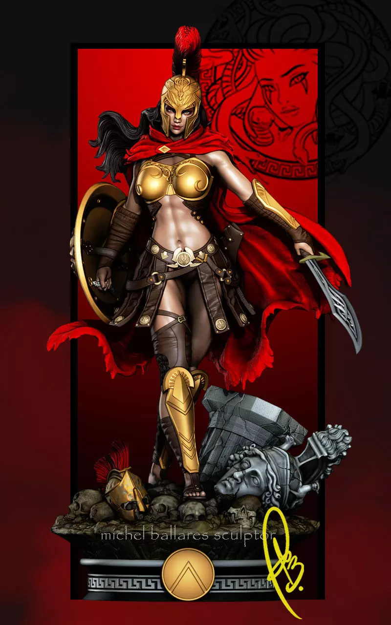 SPARTAN GIRL BY CREATIVE GEEK MB 3D print model_0