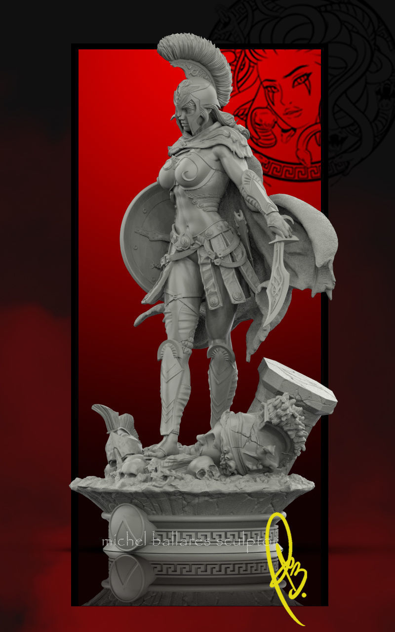 SPARTAN GIRL BY CREATIVE GEEK MB 3D print model_14