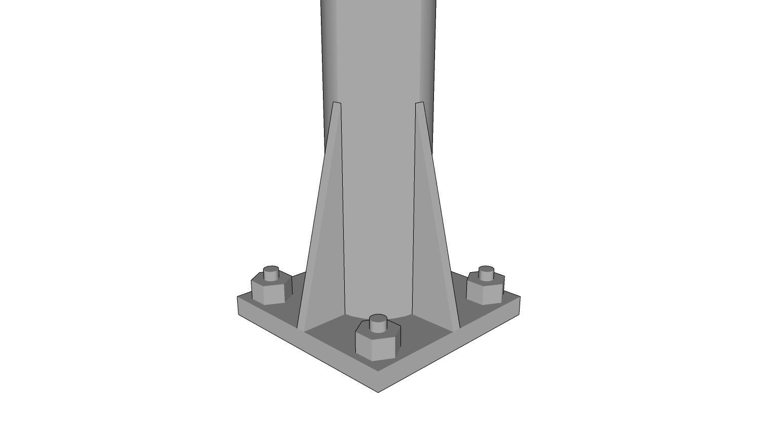 Lamp Post - Light Pole - Light Post - Street Light 07 3D model_5