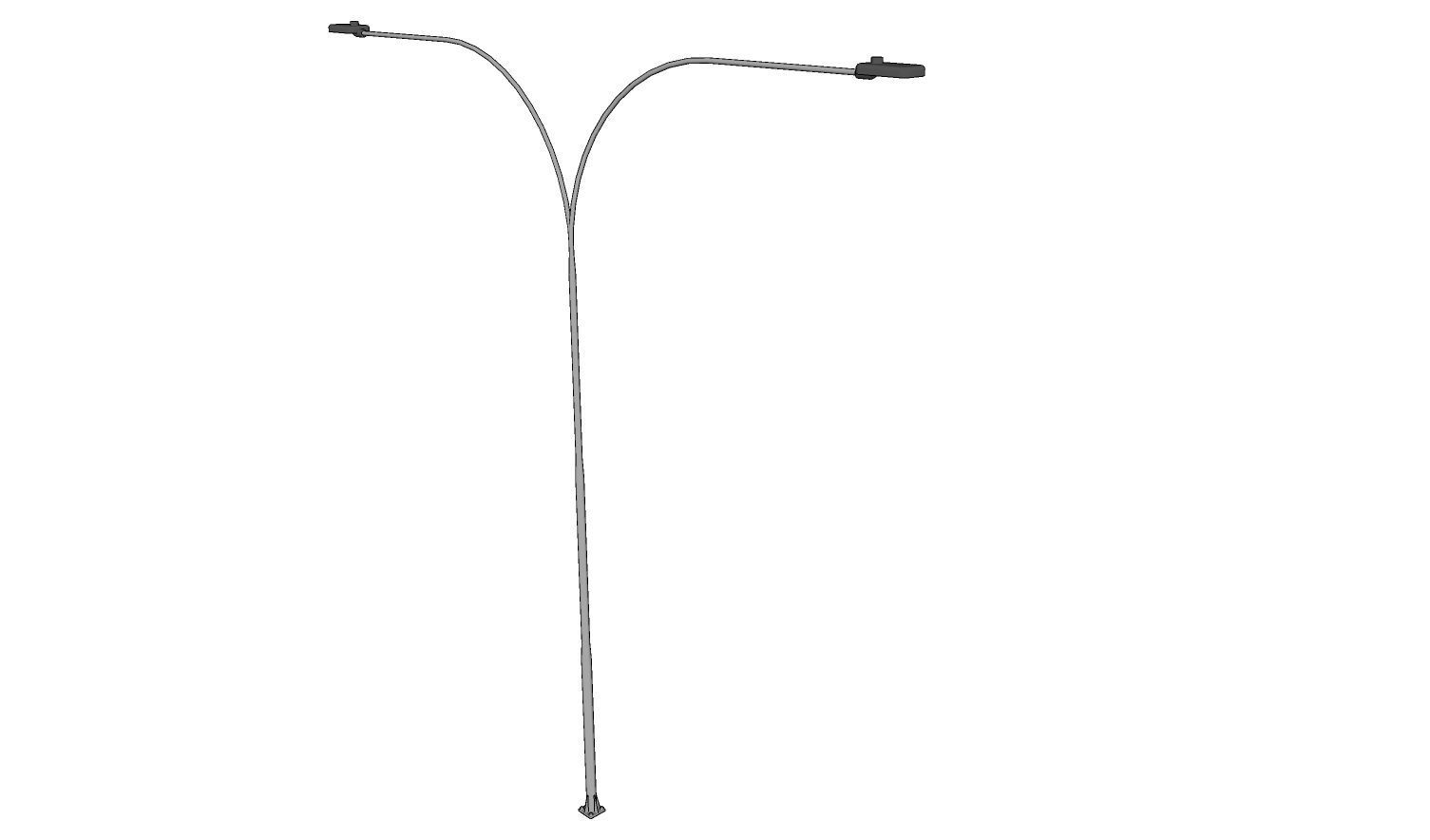 Lamp Post - Light Pole - Light Post - Street Light 07 3D model_3