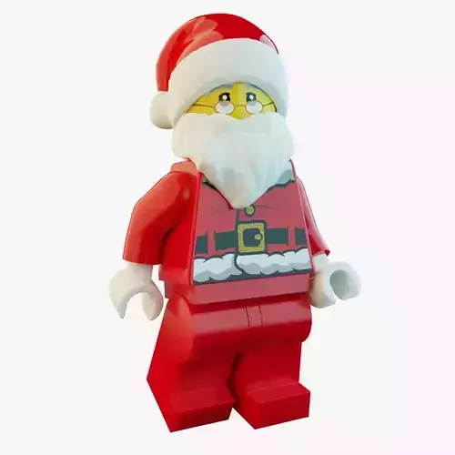 Lego Santa 3D model