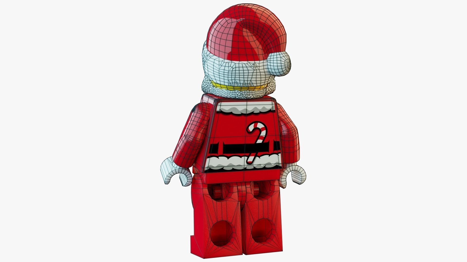 Lego Santa 3D model_11