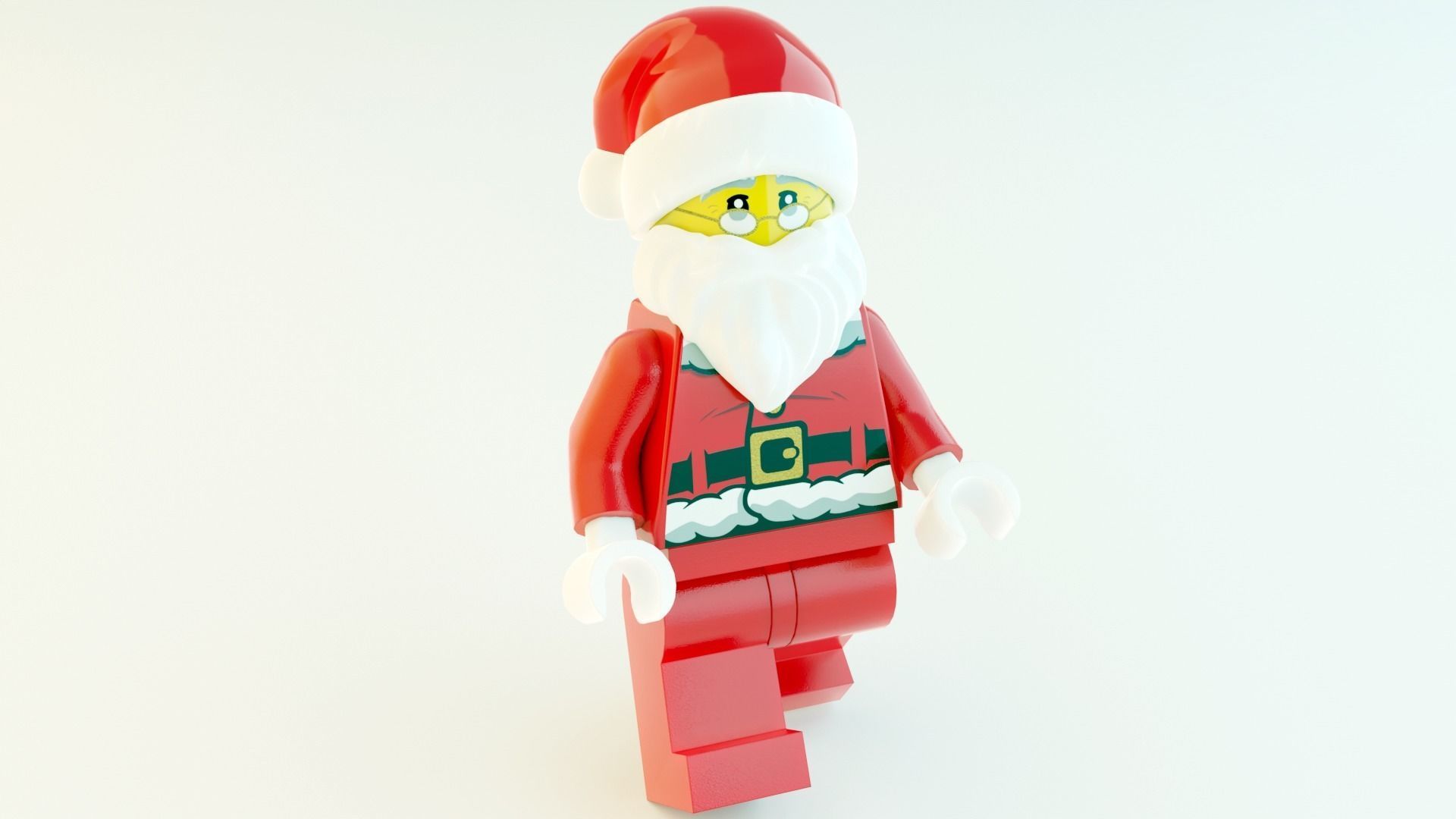 Lego Santa 3D model_4