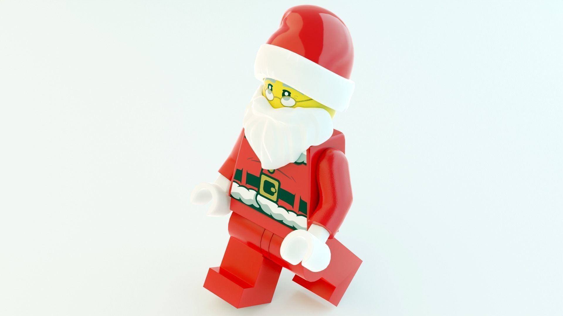 Lego Santa 3D model_3