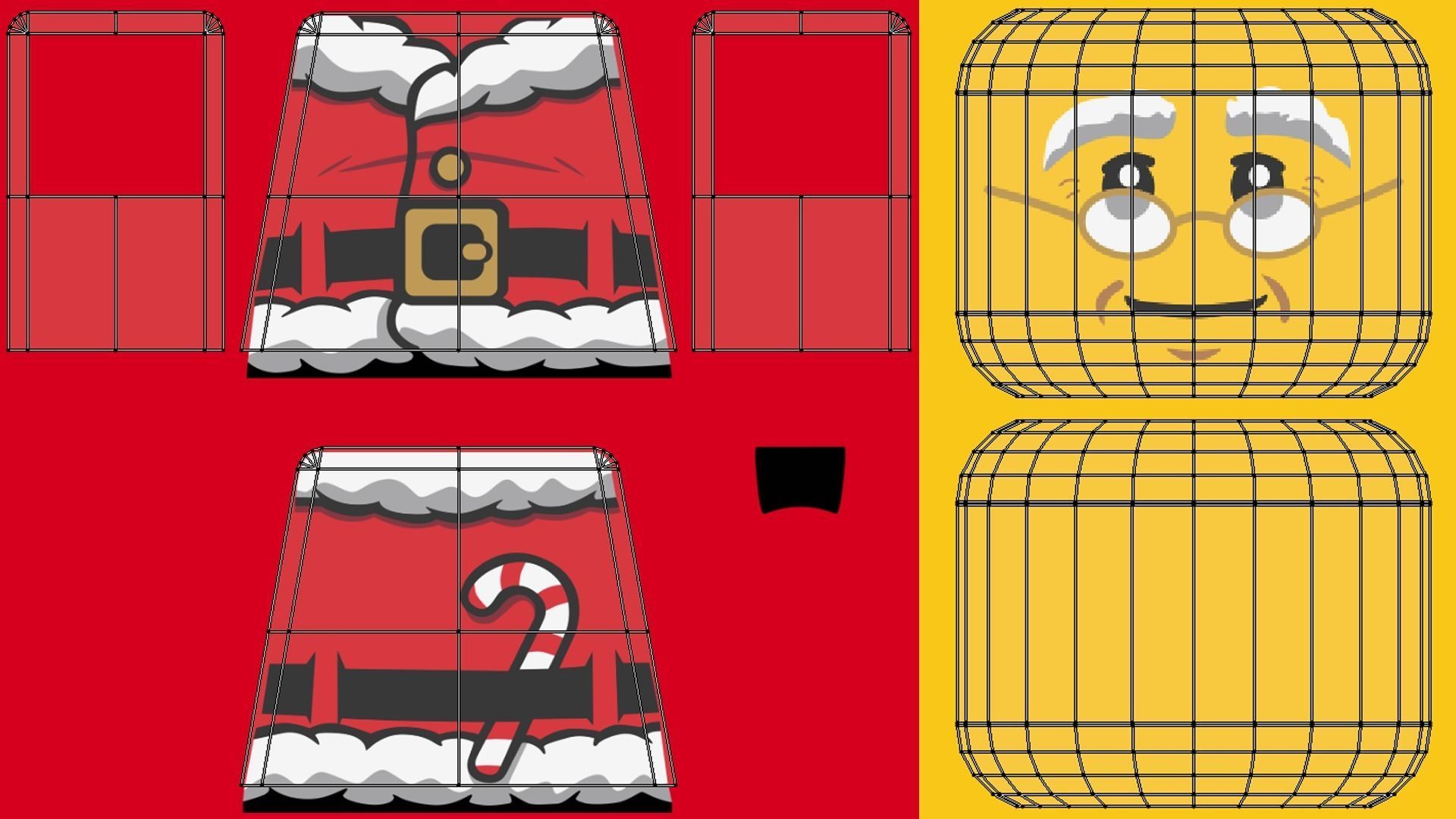 Lego Santa 3D model_13