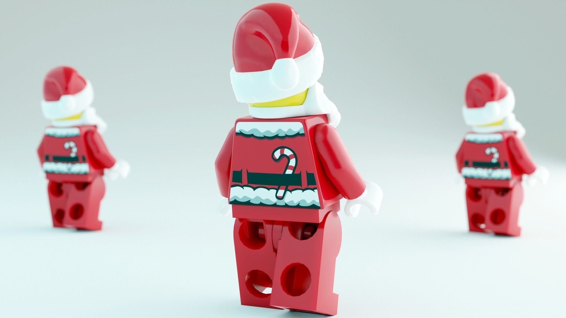 Lego Santa 3D model_2