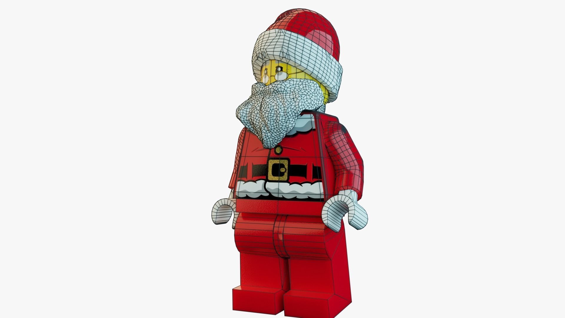 Lego Santa 3D model_10