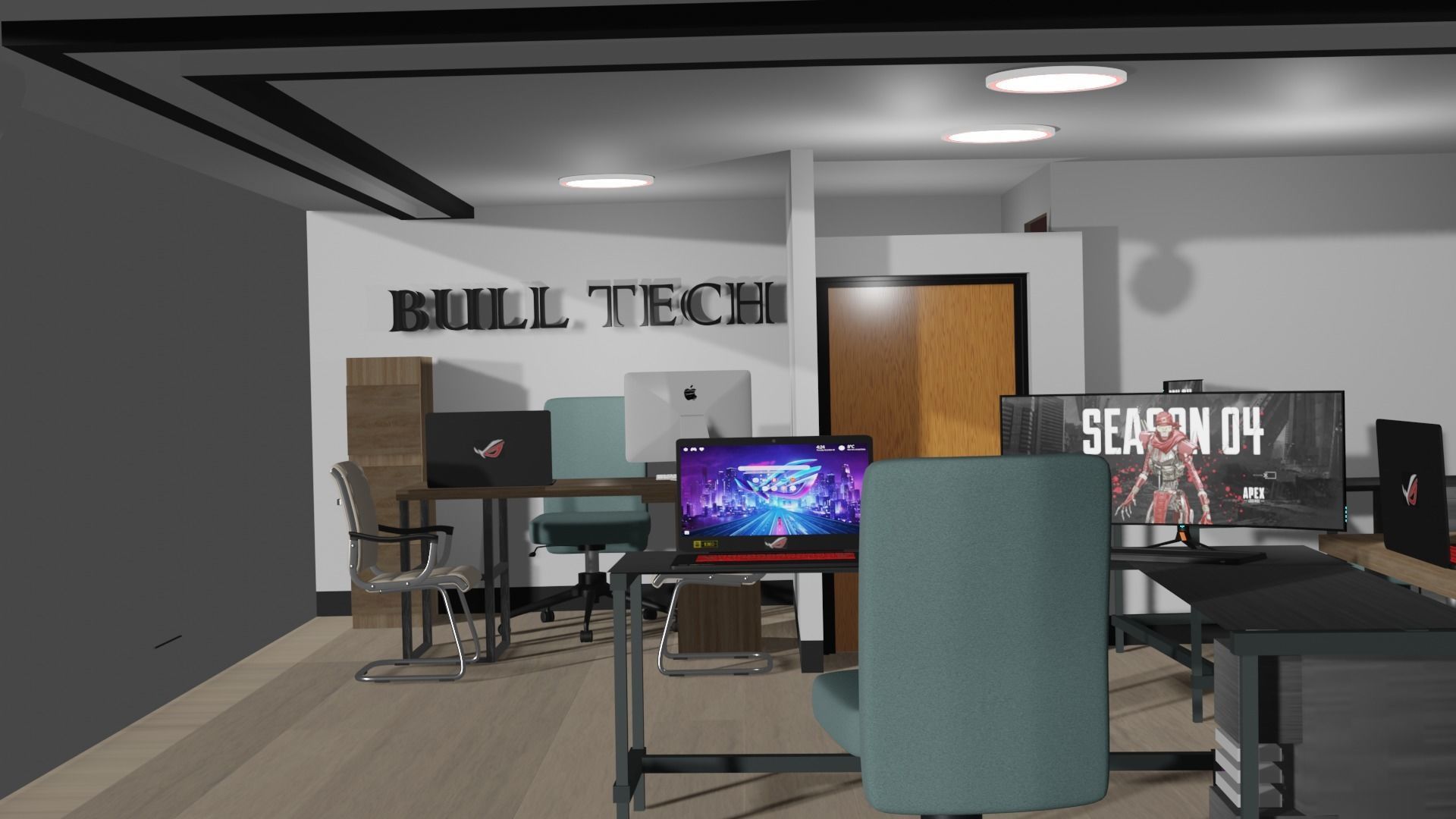 Small Office 101 Free low-poly 3D model_2