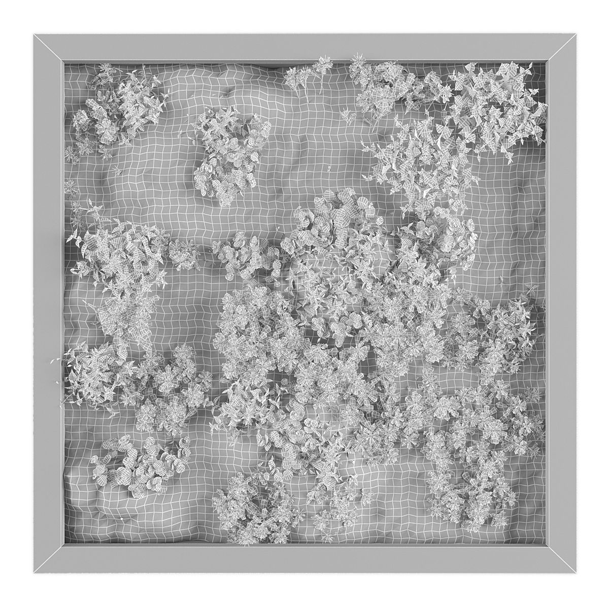 Vertical garden 160 Low-poly 3D model_1