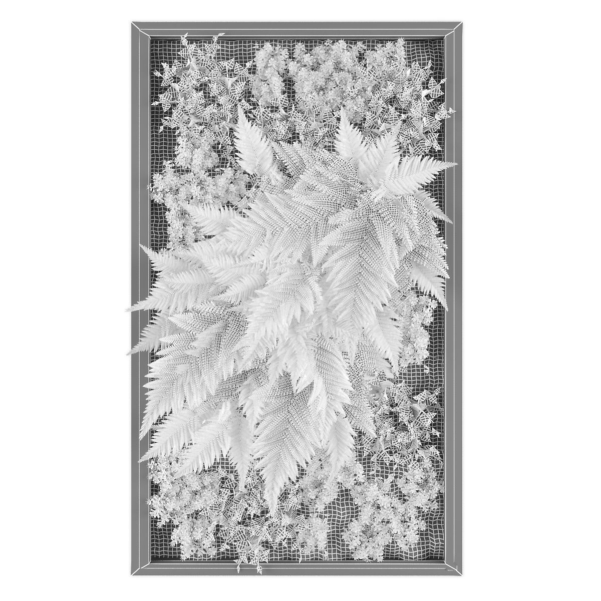 Vertical garden 162 Low-poly 3D model_1