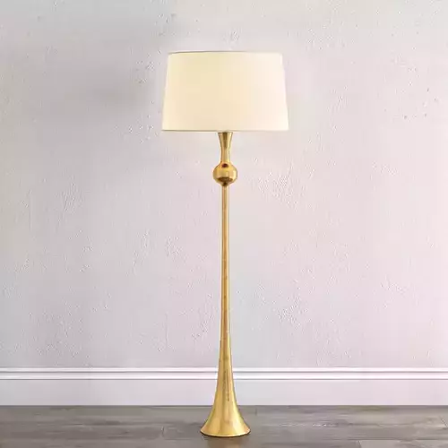 DOVER GOLD and SILVER FLOOR LAMP