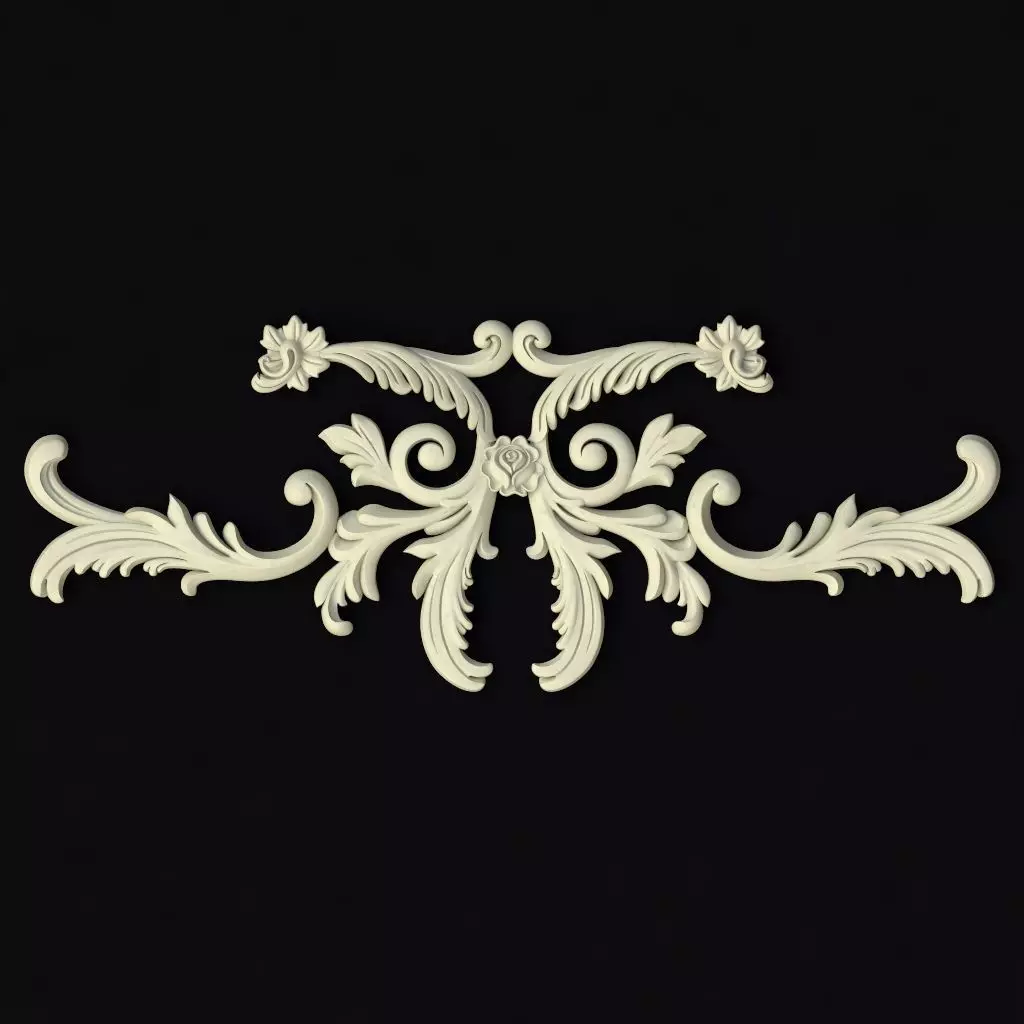 dekor ornate scrolls 3D model_0