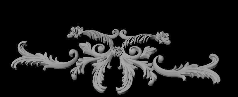 dekor ornate scrolls 3D model_1