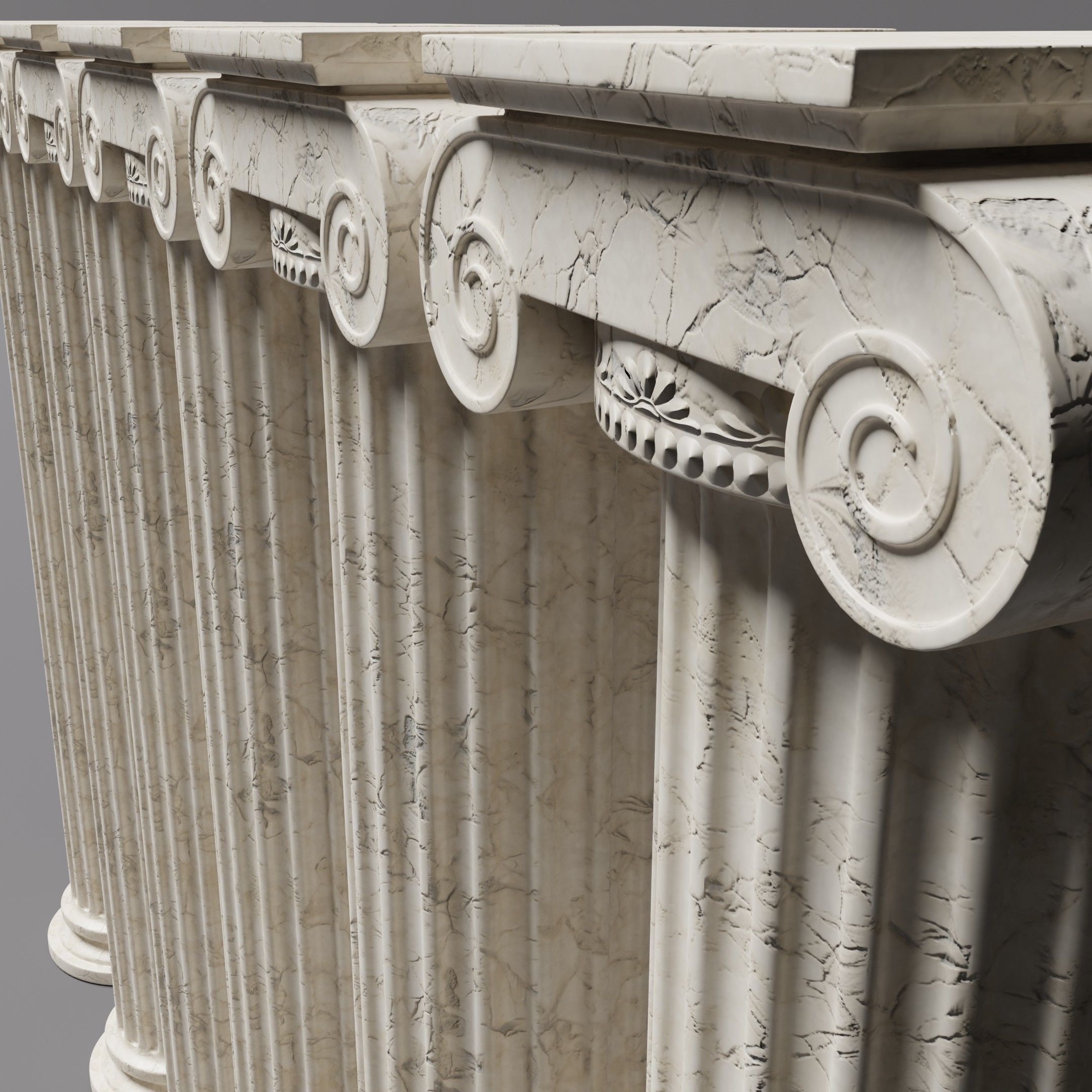 Ionic column 3D model_10