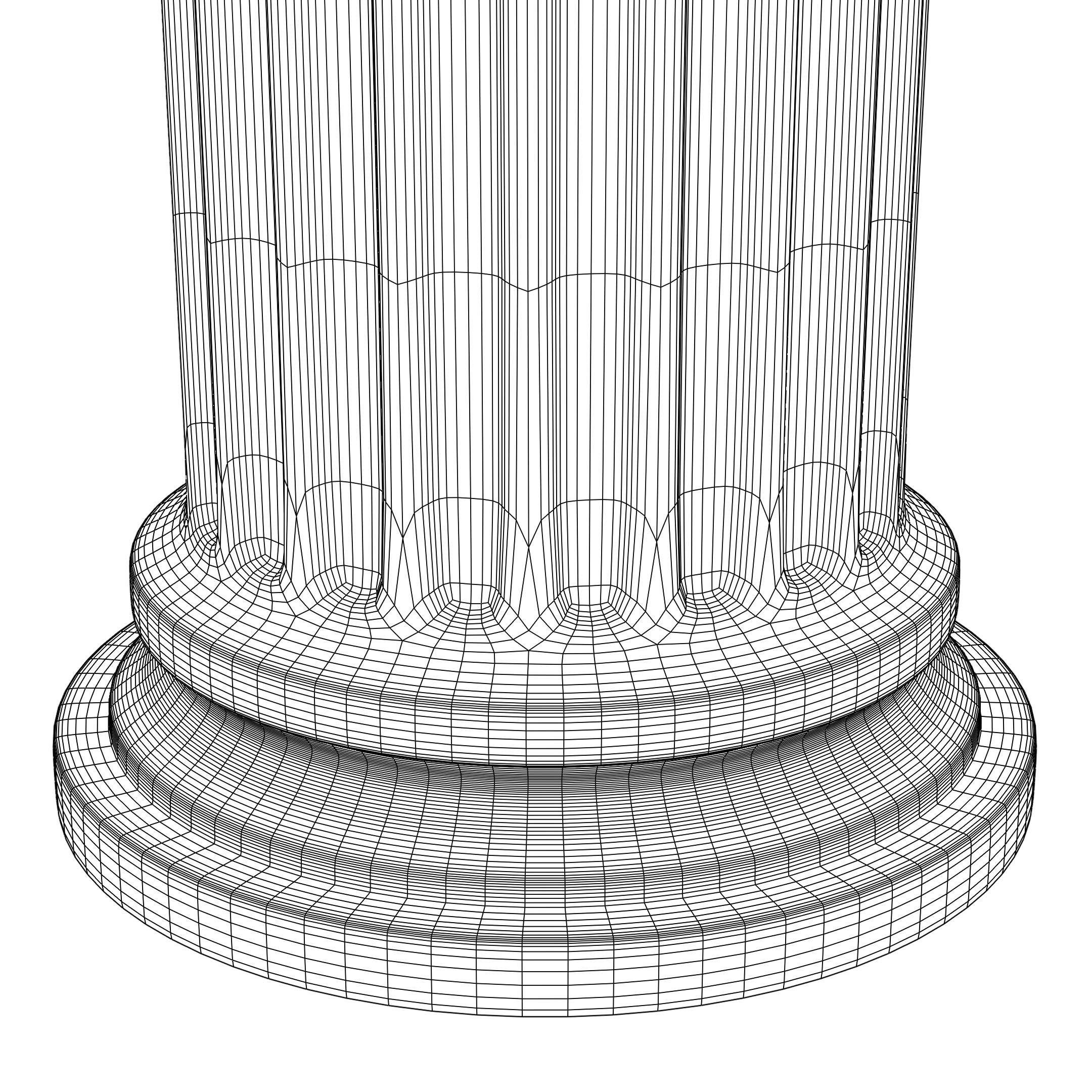 Ionic column 3D model_8