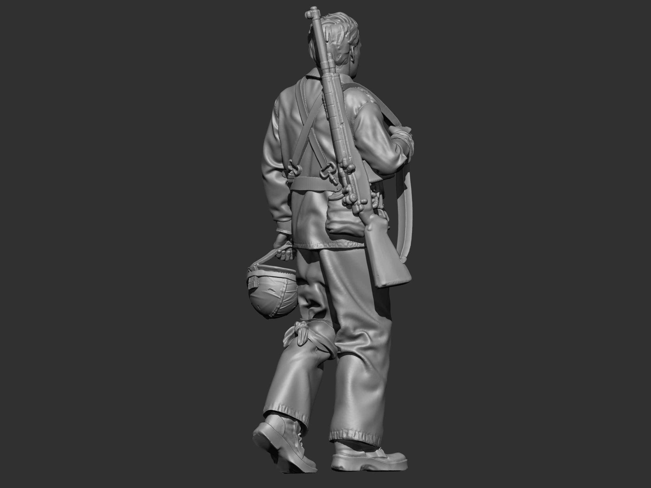 USA marine ww2 3D print model_11