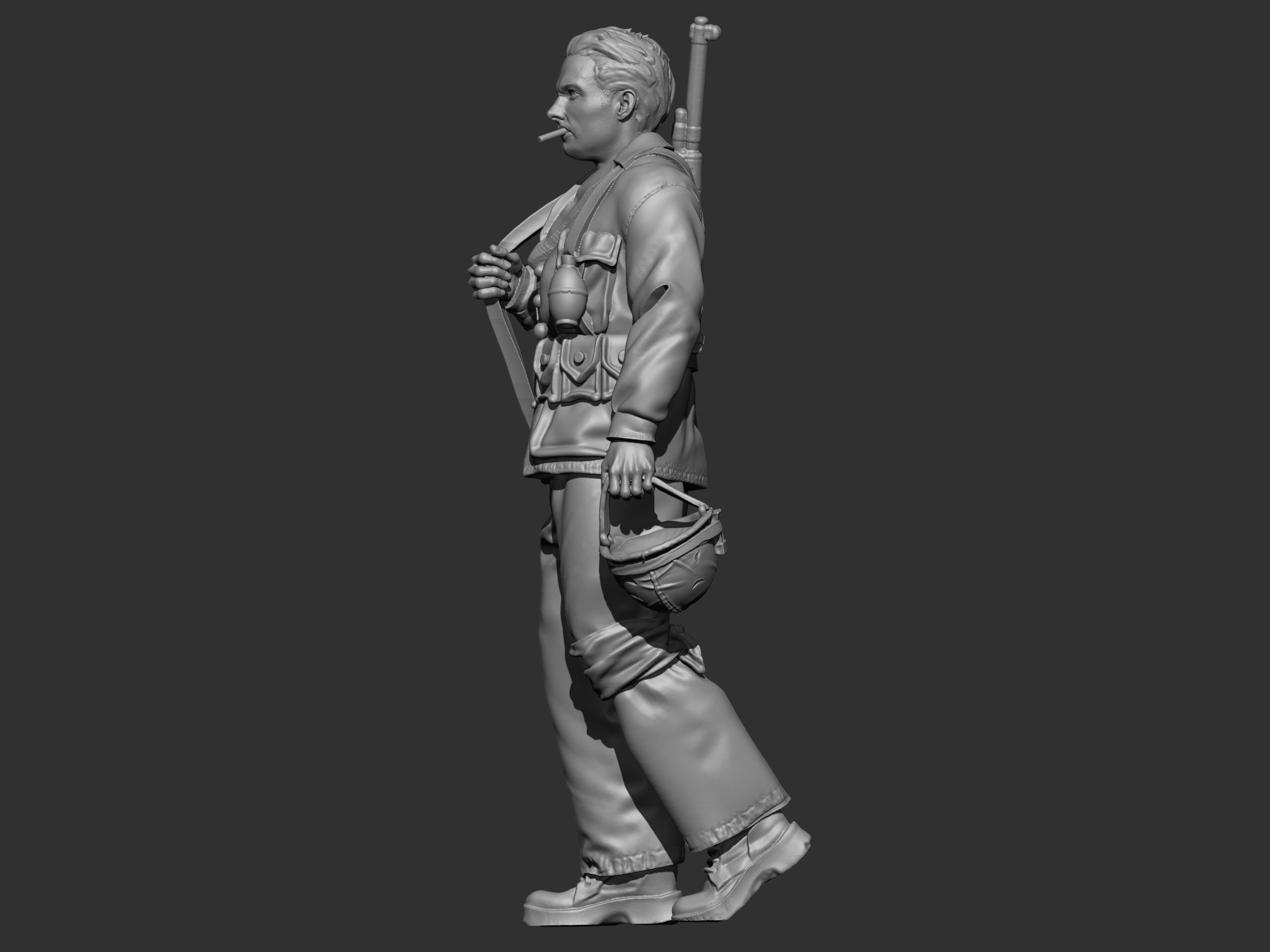 USA marine ww2 3D print model_40